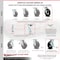 Service Caster 8 Inch Rubber on Steel Caster Set with 2 Brakes/Swivel Lock 2 Rigid SCC SCC-30CS820-RSB-TLB-BSL-2-R-2 - alternate 2